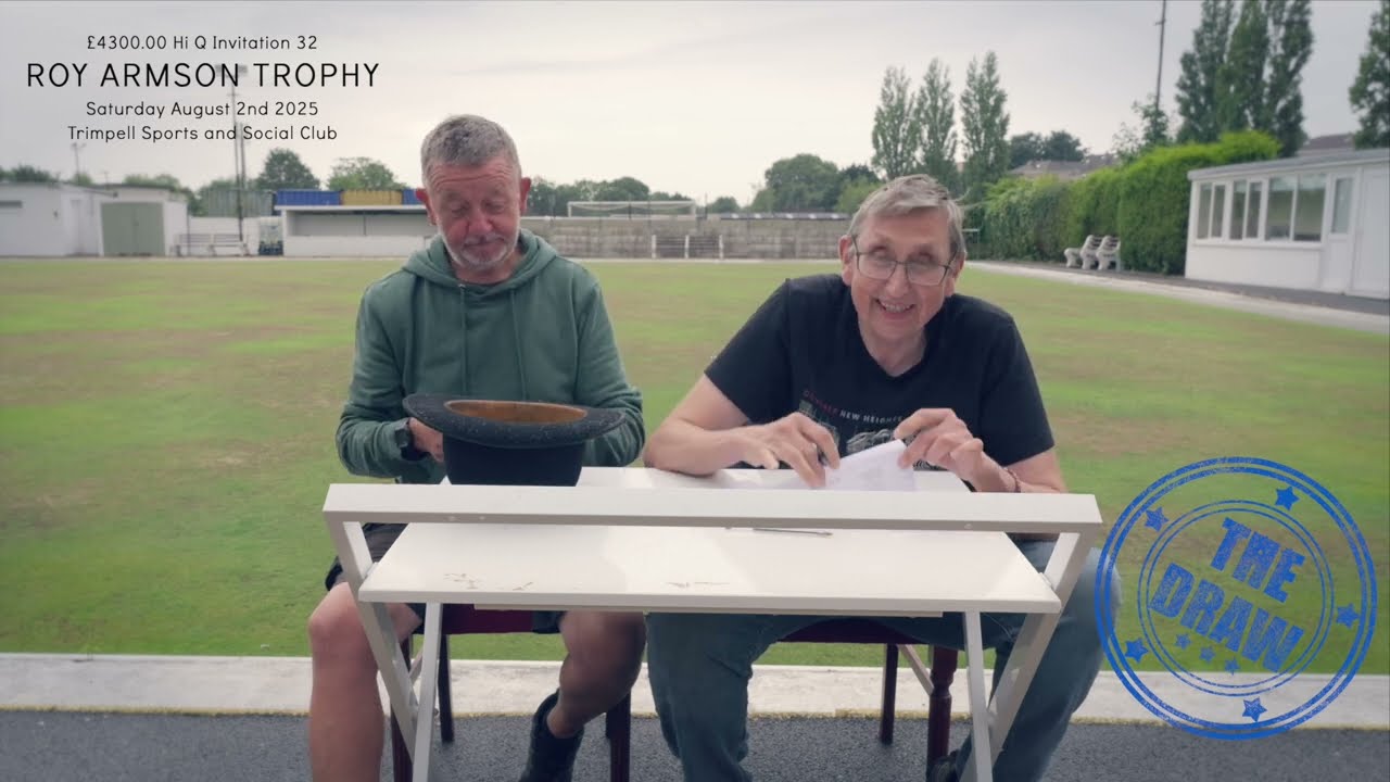 ROY ARMSON TROPHY 2025    THE DRAW