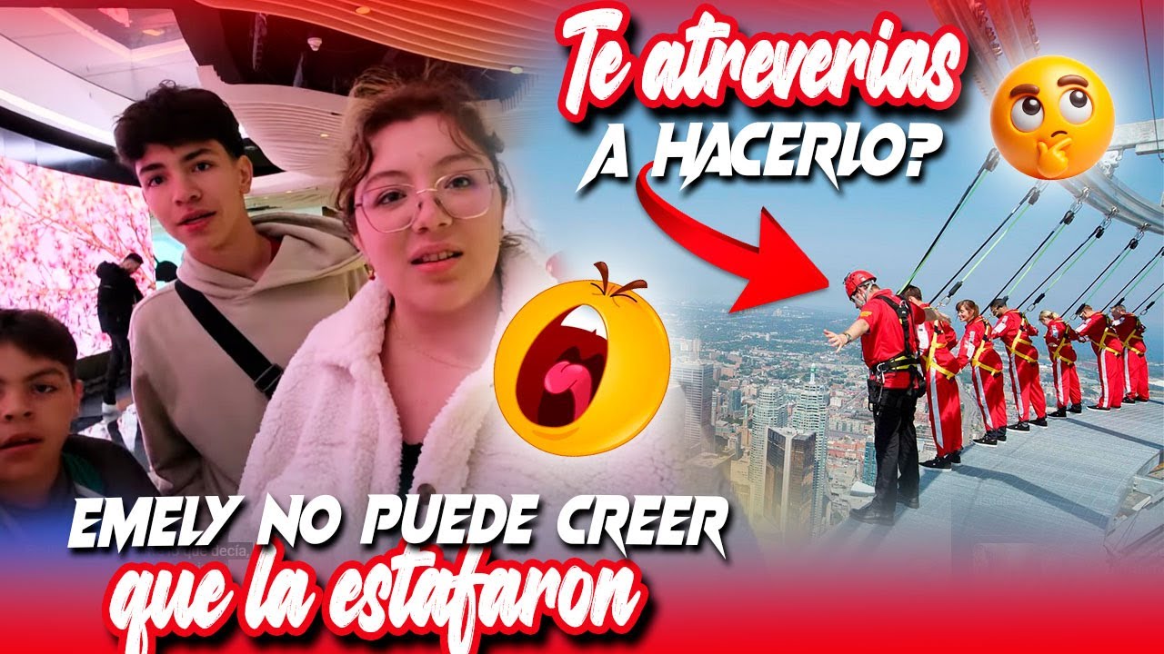 Camaron quiere hacer este RETO EXTREMO, caminar sobre la orilla de la torre. EMELY  fue estafada😬