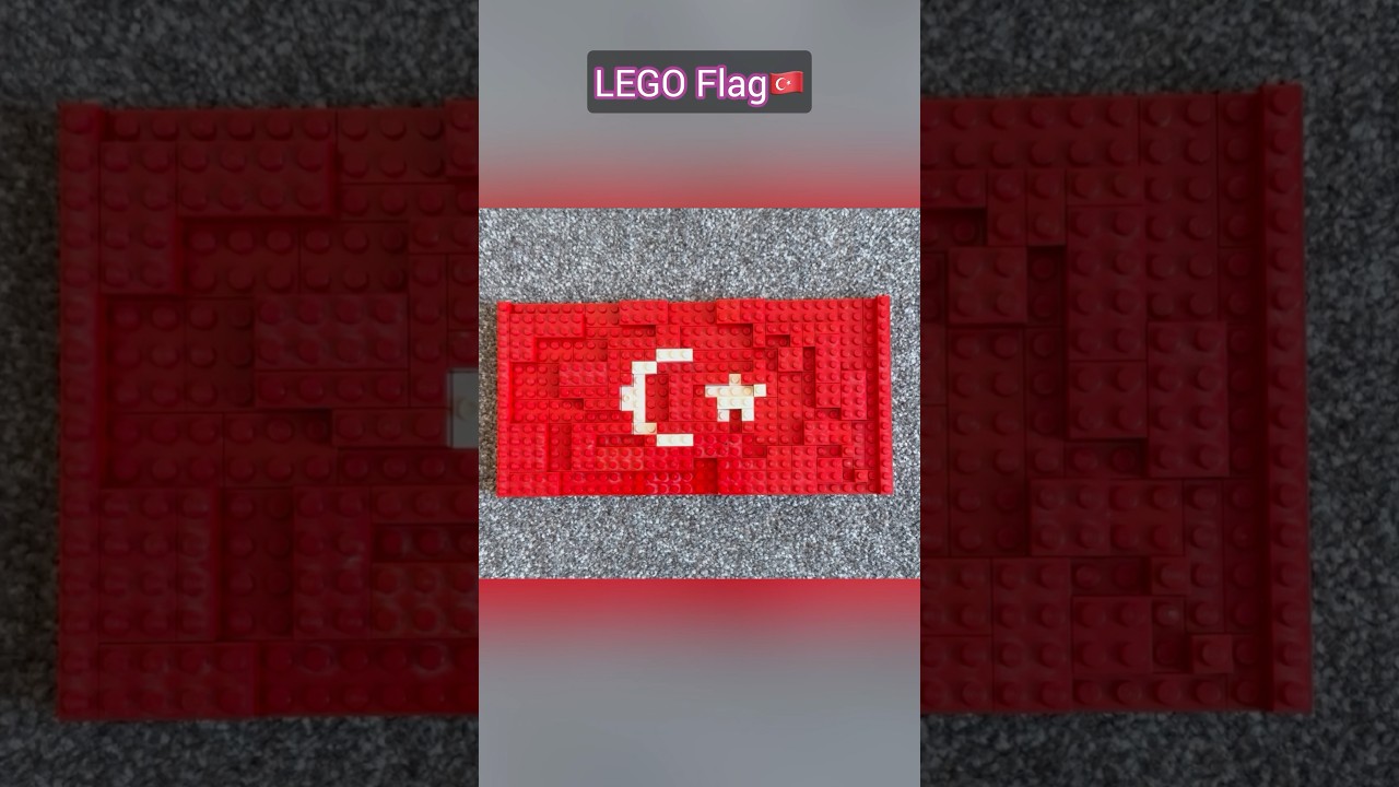 TURKEY Flag! 🇹🇷 #turkey #turkishflag #lego #creative #flag #nationalflag #seeinganddoing