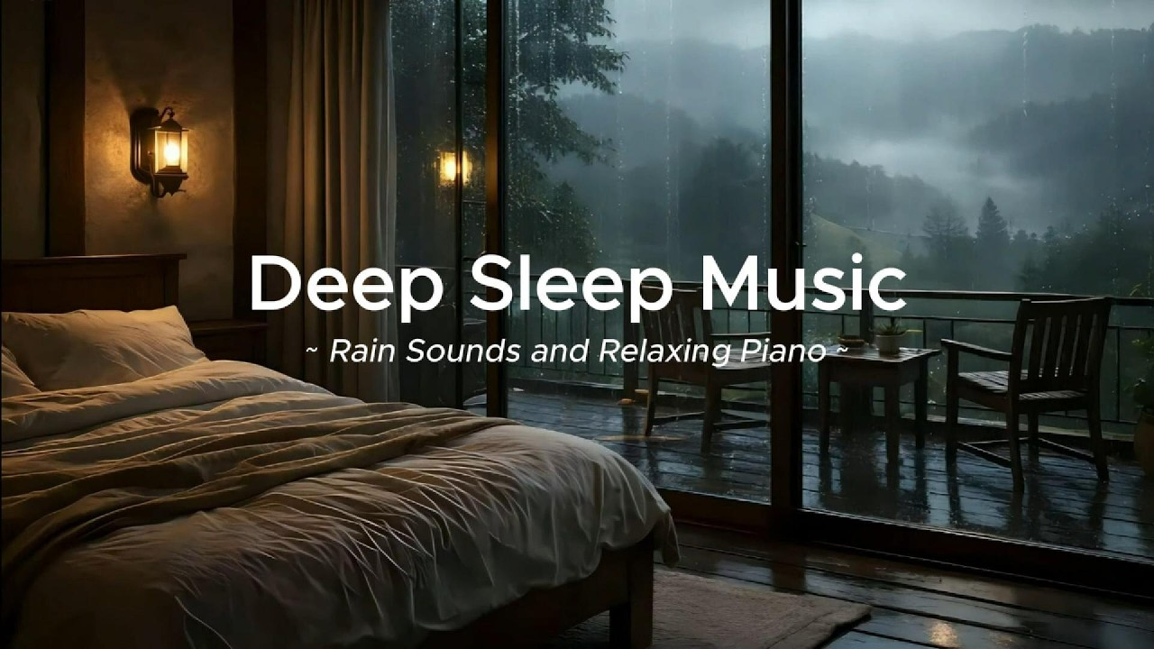 Deep Sleep Instantly 🌧️ Rain Sounds & Soft Piano Music for Insomnia, Anxiety & Stress Relief