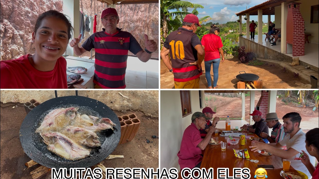 PREPARANDO TILÁPIAS NO DISCO DE ARADO PARA OS TRABALHADORES DE SEU ARNALDO !