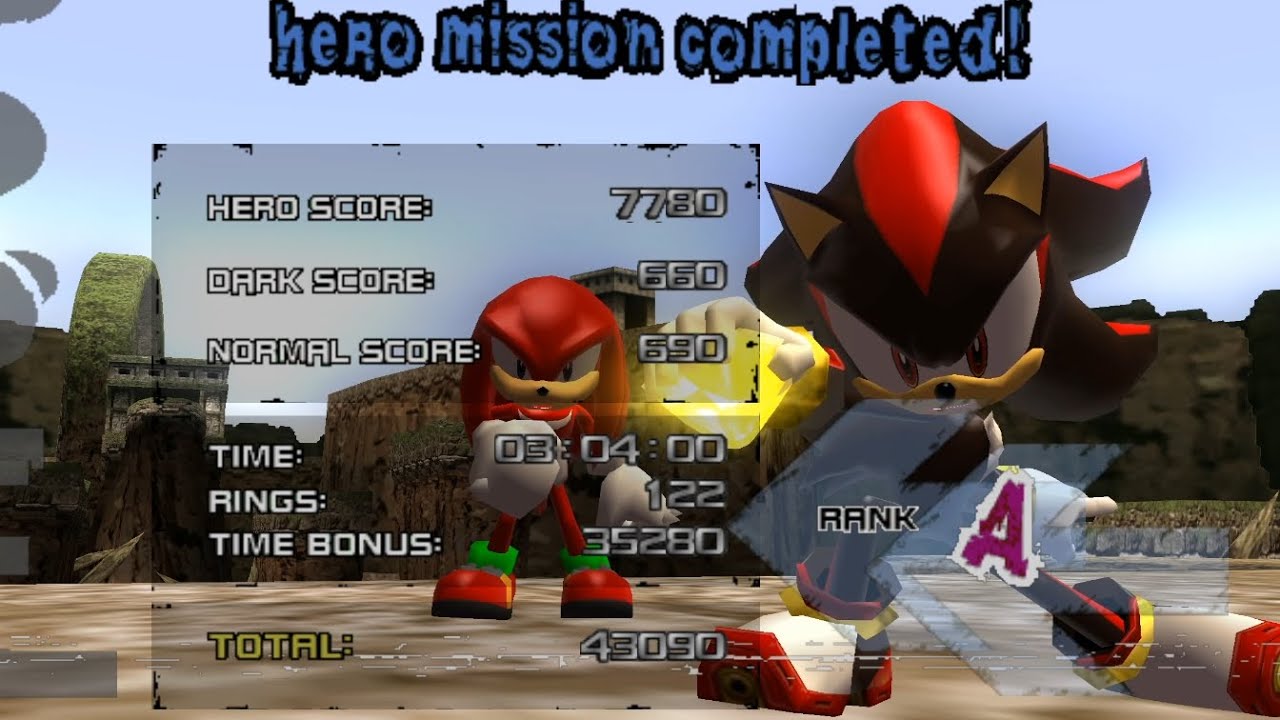 Glyphic Canyon (Hero) A-Rank - Shadow the Hedgehog: Reloaded v1.1
