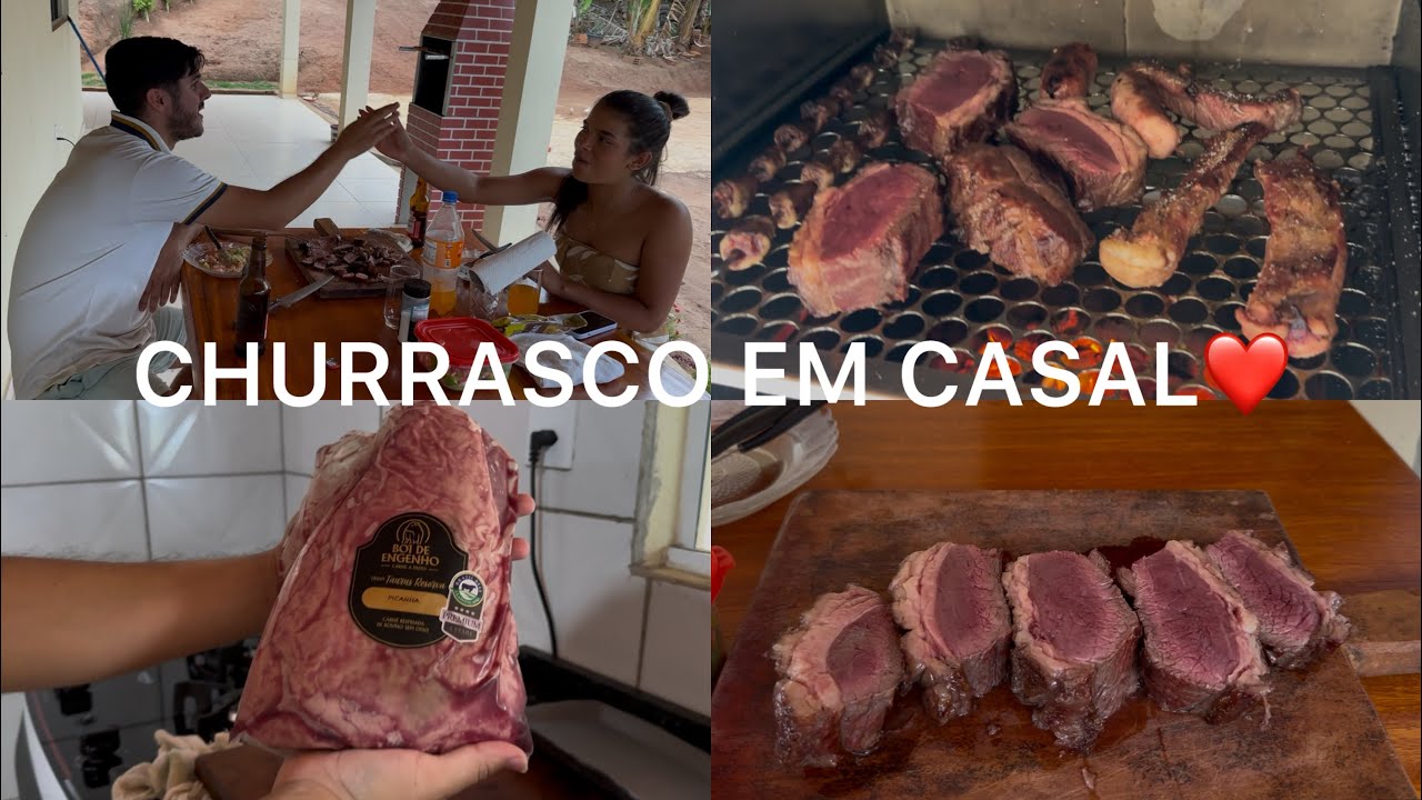 CHURRASCO DE PICANHA E CORAÇÃO DE GALINHA | DOMINGÃO ESPECIAL !!! 🤩