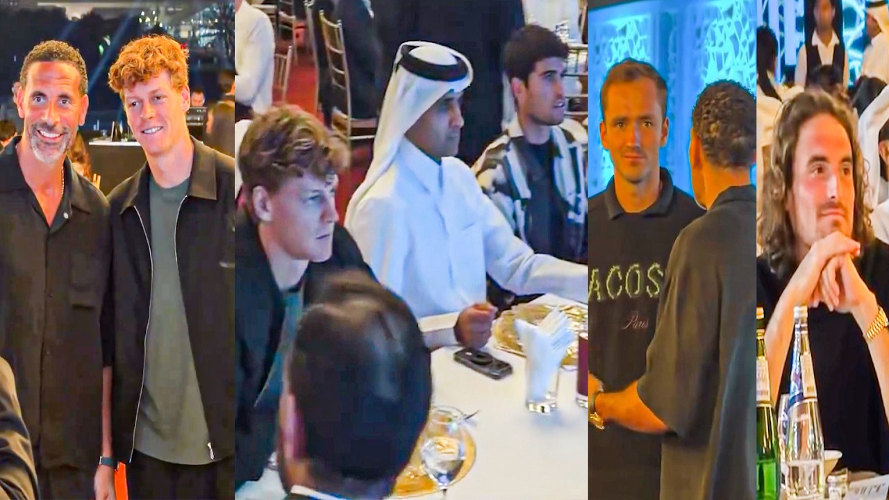 Sinner, Alcaraz, Medvedev, Tsitsipas Gala Dinner Highlights | Doha 2026