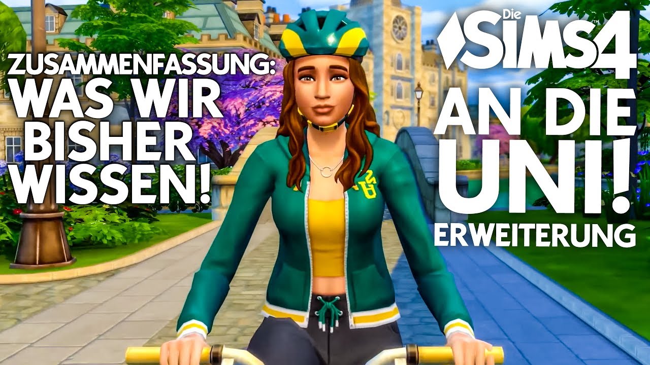 Die Sims 4 An die Uni! Was wir bisher WISSEN 👩&zwj;🎓👨&zwj;🎓 Fahrr&auml;der, Welt, Piercings,.. (deutsch)