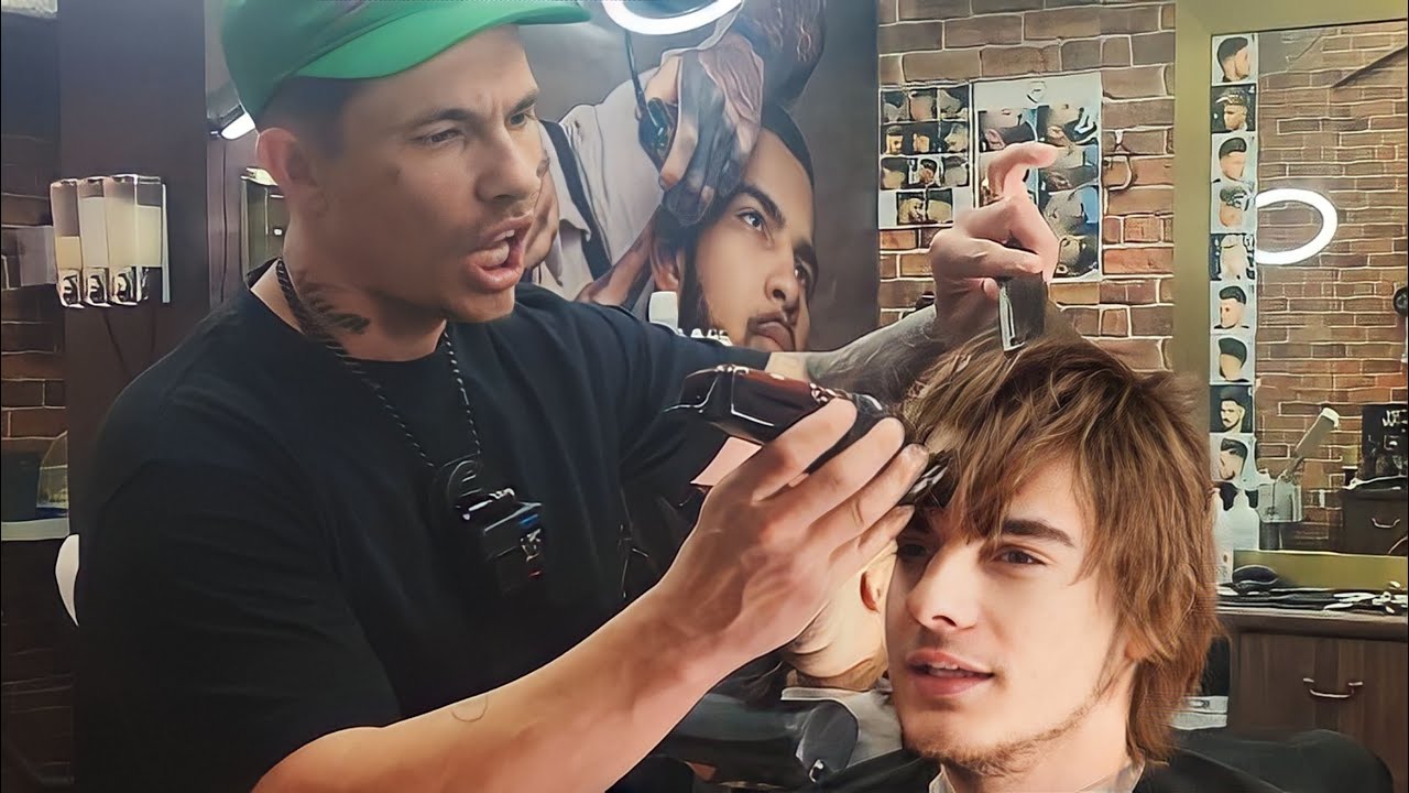 💈 ASMR BARBER - New style 2023, buzzcut, buzz cut, transformation, buzz cut for man, head shave, 😉👌