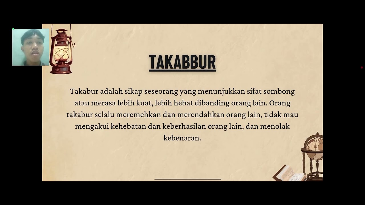 TUGAS PRESENTASI PAI | BAB III | MENGHINDARI BERFOYA-FOYA, RIYA', SUM'AH, TAKABBUR & HASAD