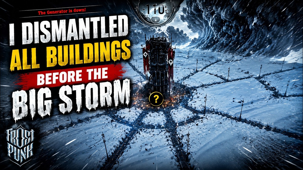 I Dismantled All Buildings Before The BIG Storm 😈 - Frostpunk