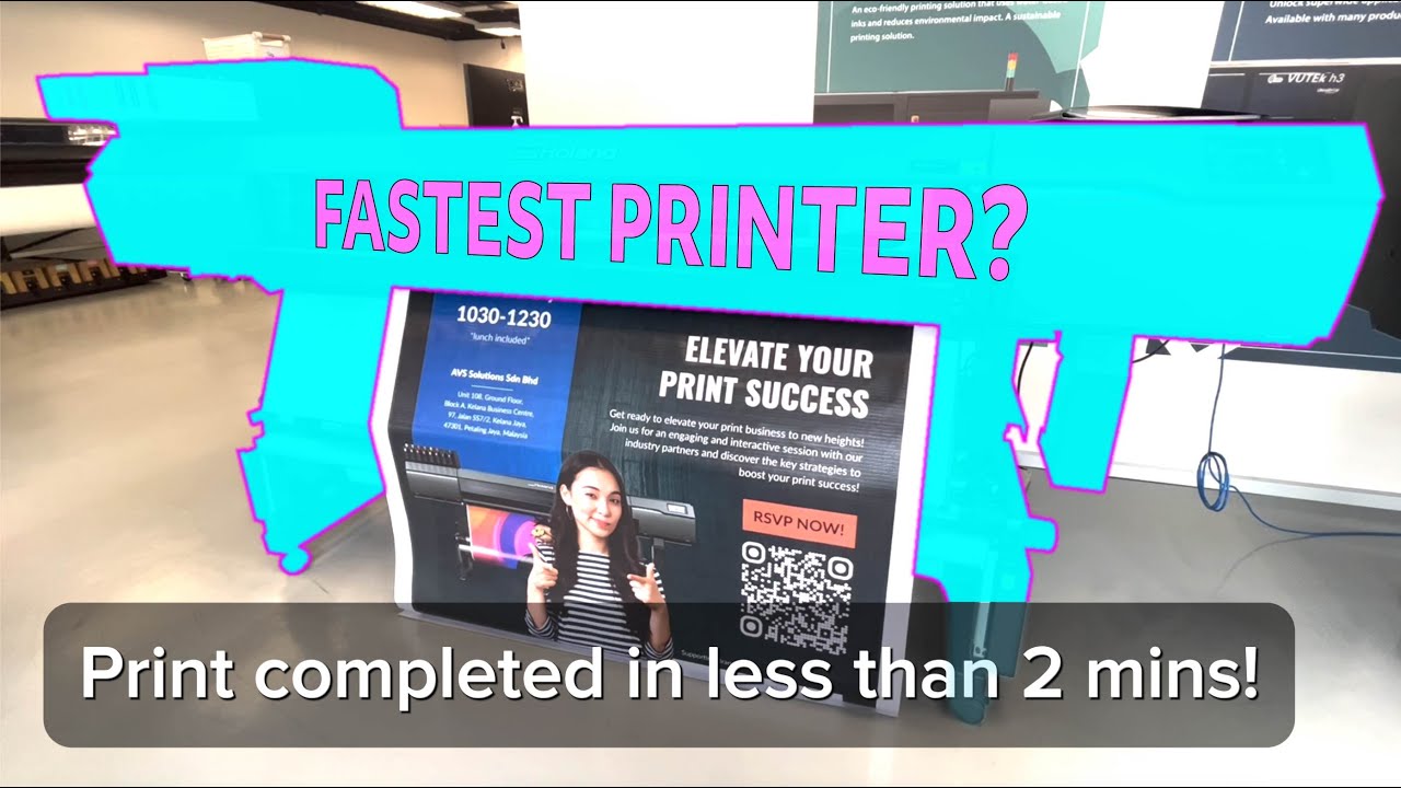 The fastest banner printer from Roland DG?