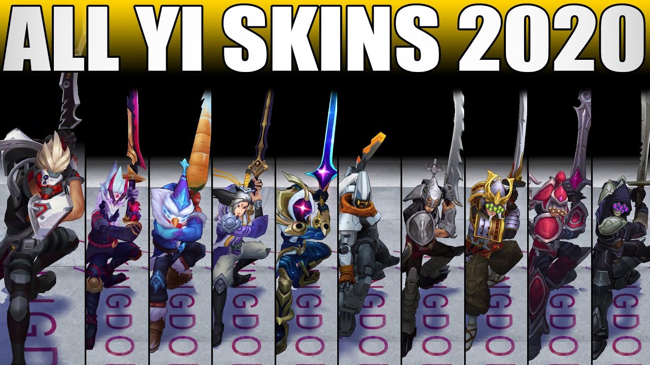 All Master Yi Skins Spotlight 2020 - Including Psy Ops Master Yi
