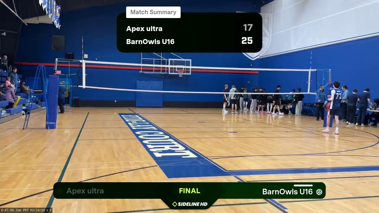 BarnOwls U16 vs. Apex ultra (2026.03.14)