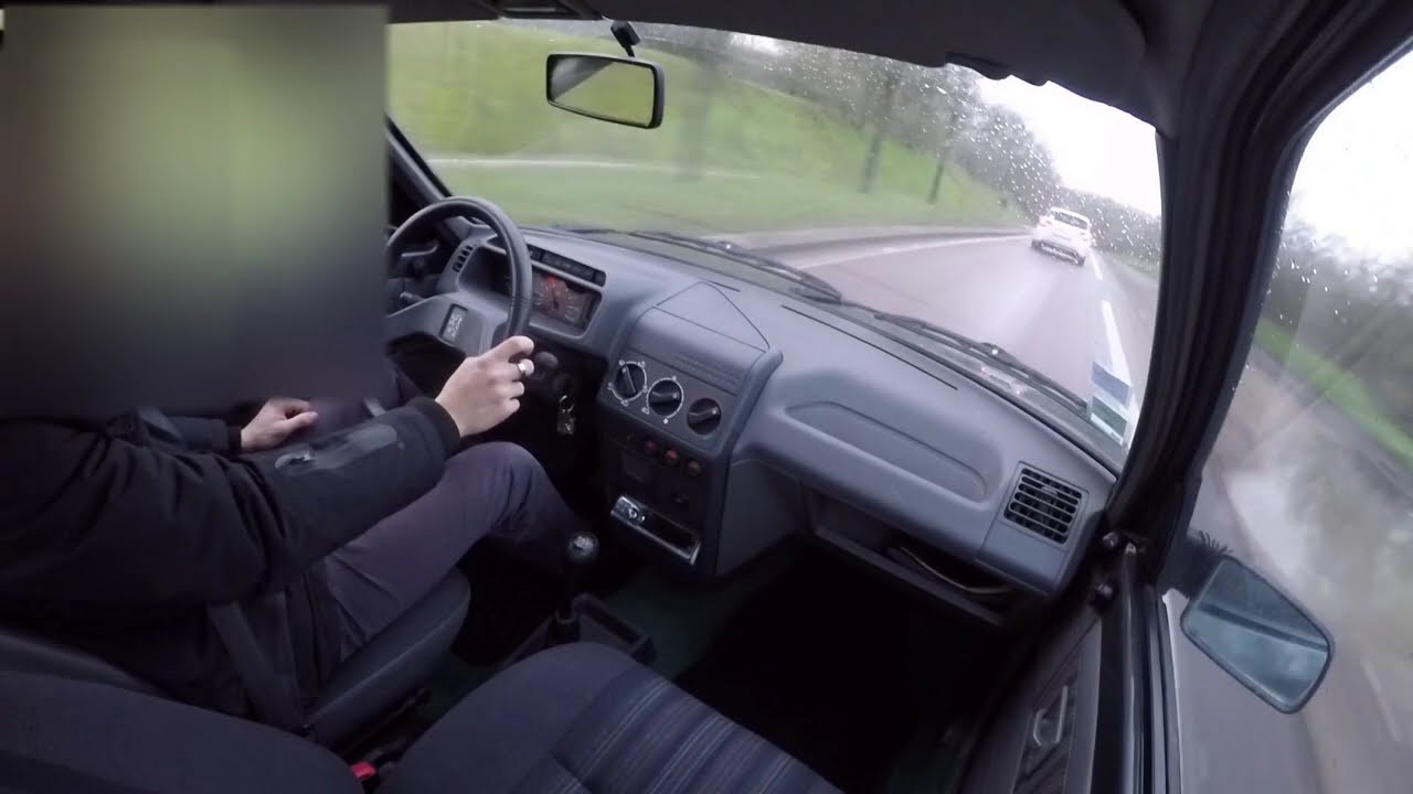 Peugeot 205 1.1i (1992) - Drive From Home To Work