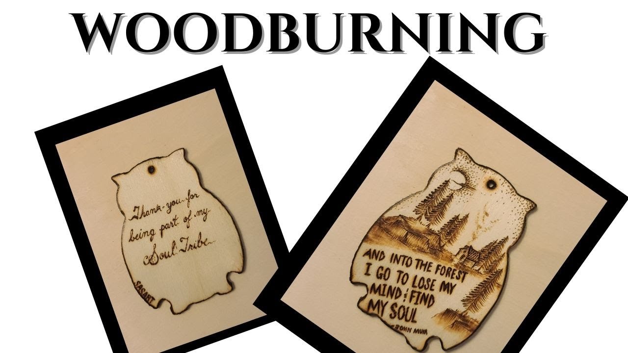 Freehand wood burn mini owl art - time lapse #short #woodburn - canadian art