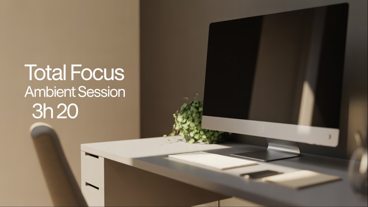 Ambient Music for Total Focus and Productivity | 3H 20 🧠