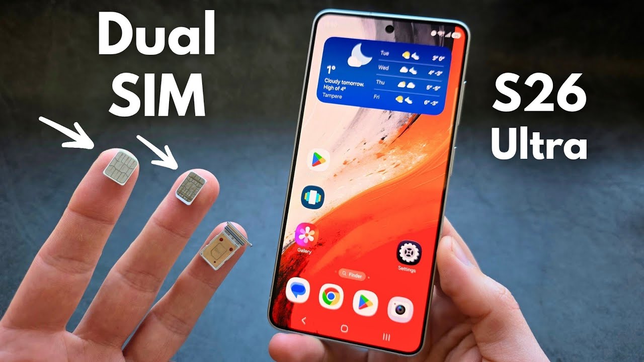 Есть ли у Samsung Galaxy S26 Ultra две SIM-карты? + Две eSIM-карты