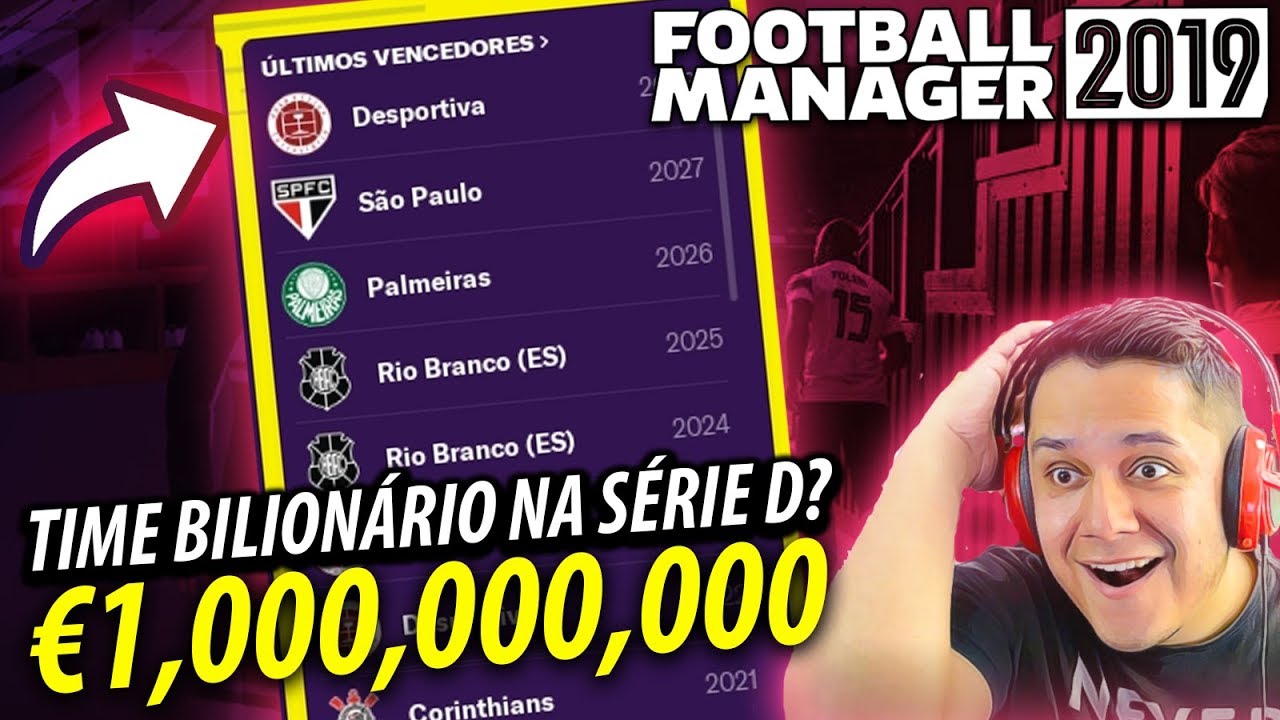 E Se Um BILIONÁRIO Investisse Em Um Time da 4ª DIVISÃO?! FOOTBALL MANAGER 2019 EXPERIMENTO!!