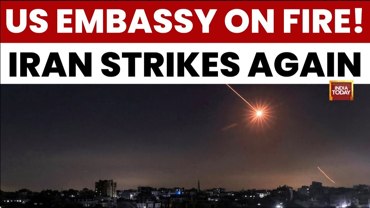 US Iran News:US Embassy in Riyadh Hit by Fire Following Iranian Strikes, Americans Urged to Evacuate
