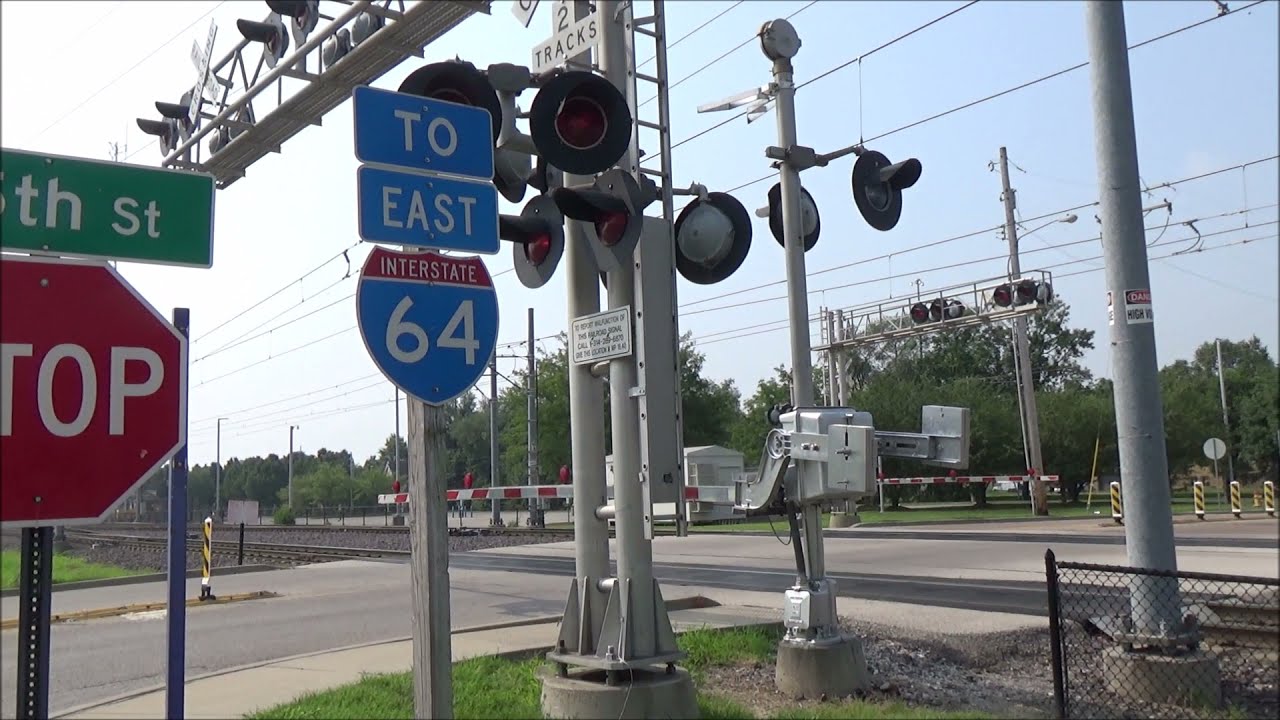 St. Louis MetroLink Trains at Emerson Park in East St. Louis, IL 07/23/2021
