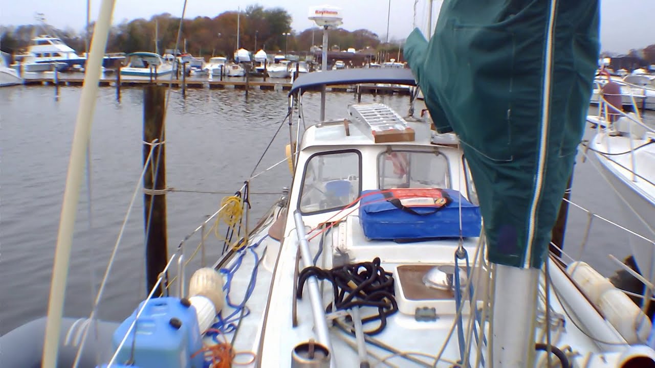 Sailboat preparing 