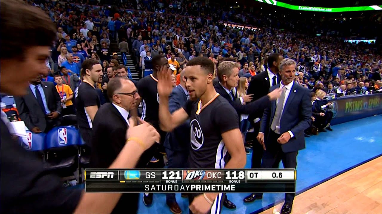 CLIP BACKSTAGE CURRY VS OKC