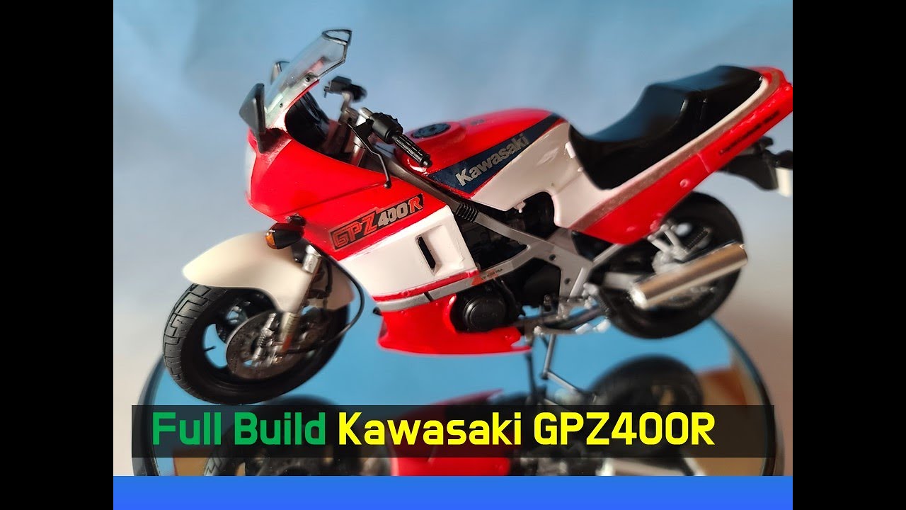 Full Building Kawasaki GPZ400R - Tamiya 1/12 - Motorcycle Model