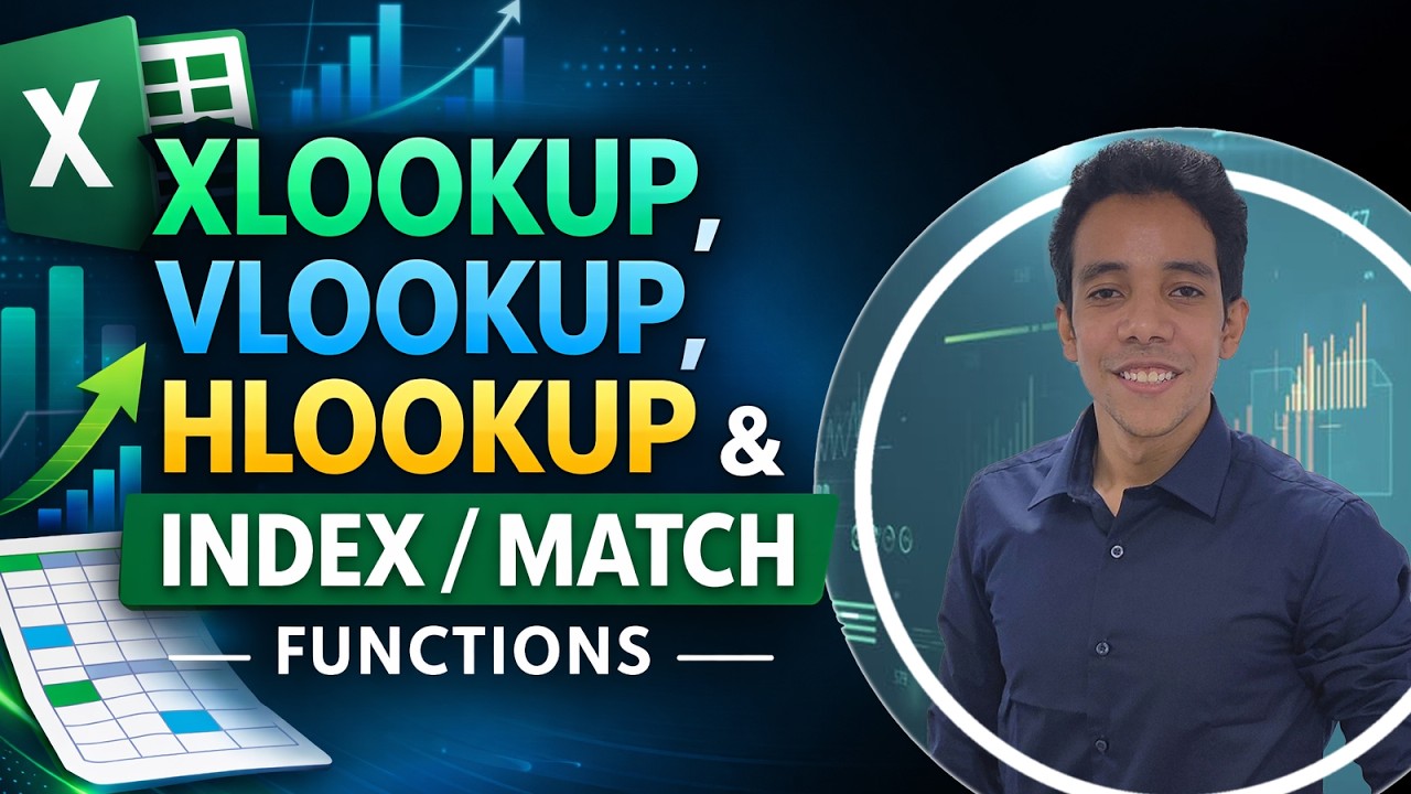XLOOKUP, VLOOKUP, HLOOKUP, INDEX/ MATCH Functions