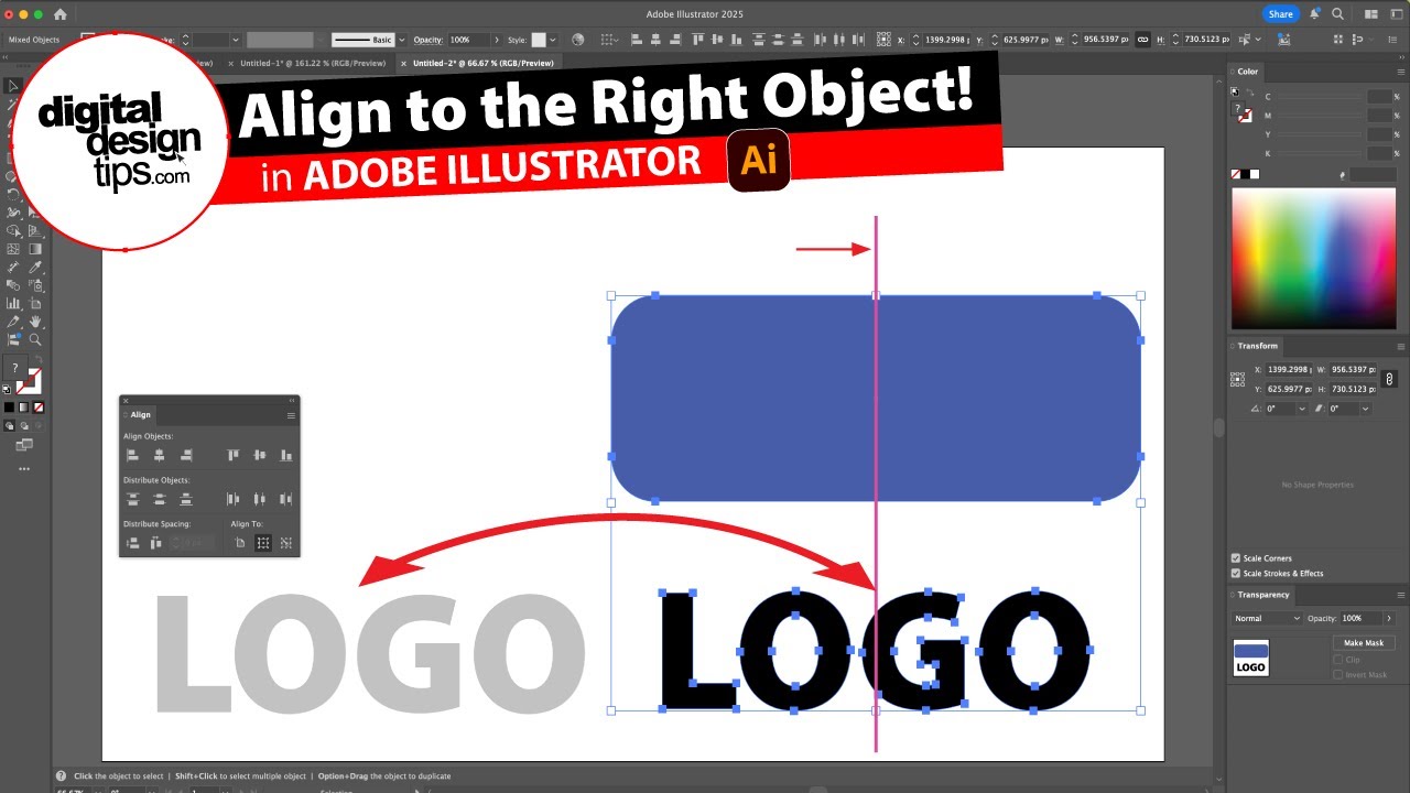 How to Align Text Exactly in Illustrator (Fix Side Gaps)