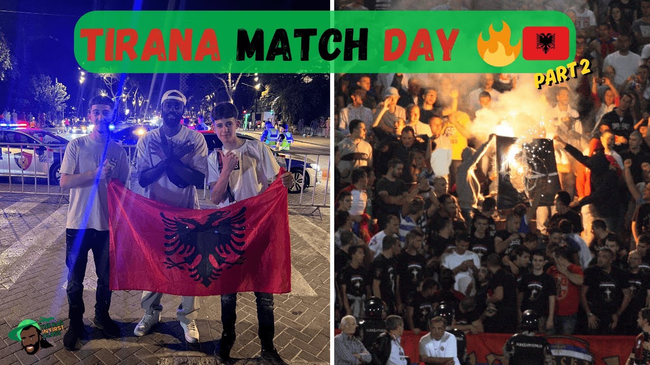 Streets of Tirana ERUPT During Albania vs Serbia Match 🇦🇱🔥 | Pt.2