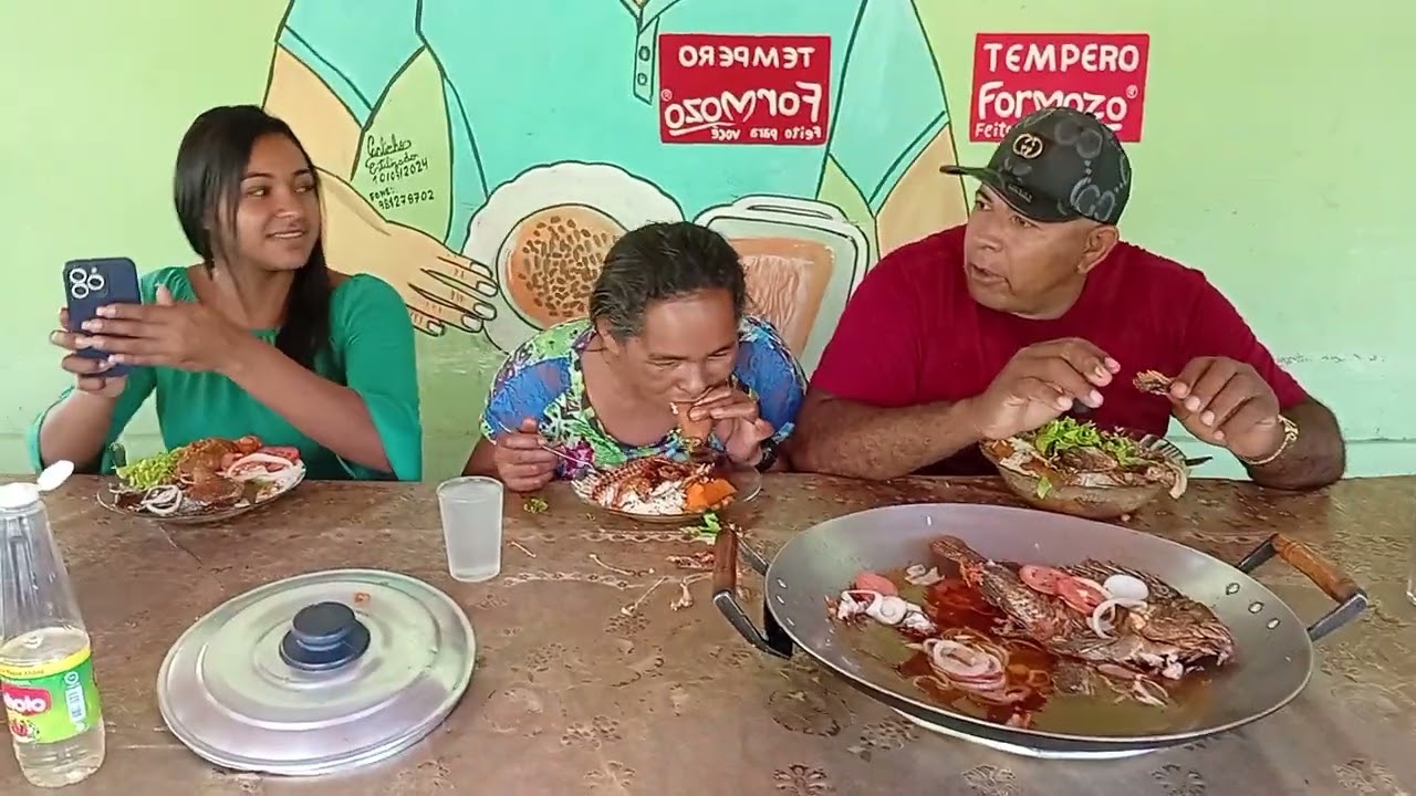 Peixe assado no óleo 