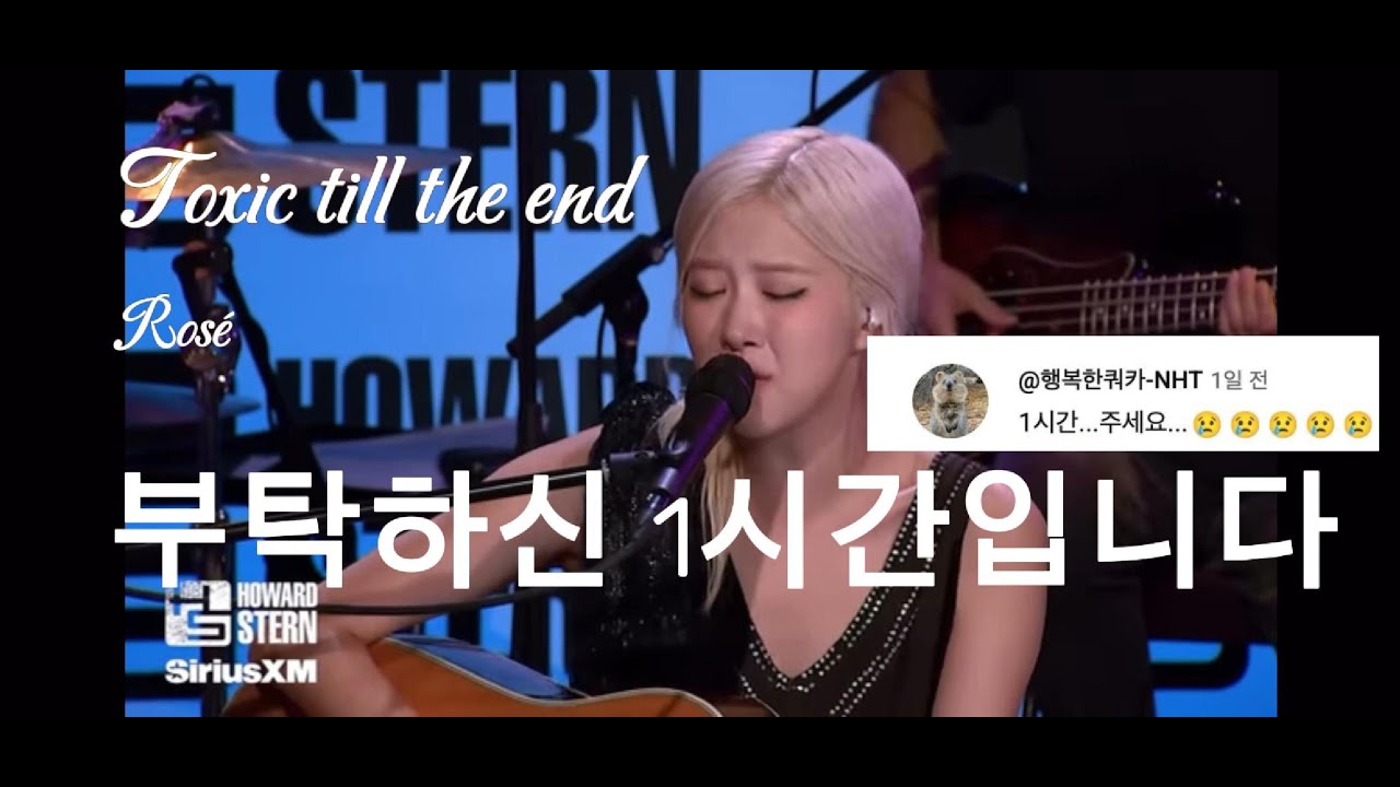 부탁하신 1시간 로제 toxic till the end 입니다