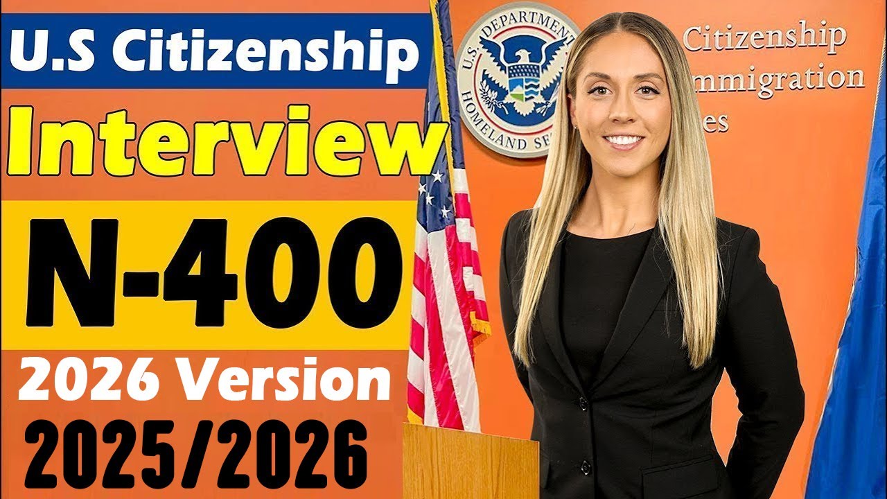 US Citizenship Interview and Test 2025 | N-400 Naturalization Interview 2008 version!!