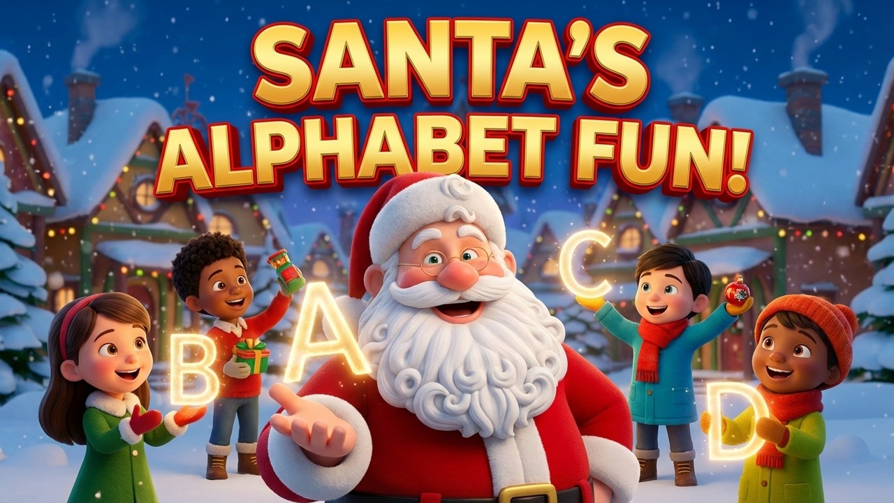 Learn ABC Alphabet with Santa | A to Z for Kids | Christmas Alphabet Adventure