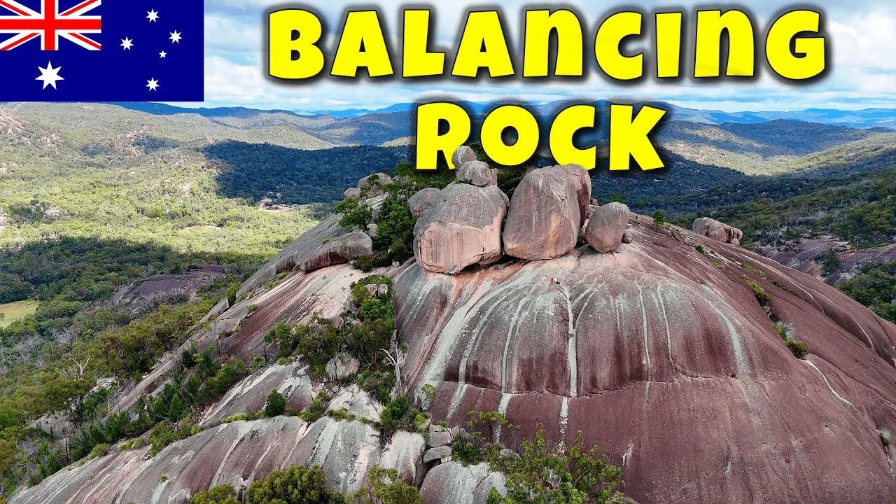 Drone/walk tour of the Balancing Rock and the Pyramids, QLD, Australia