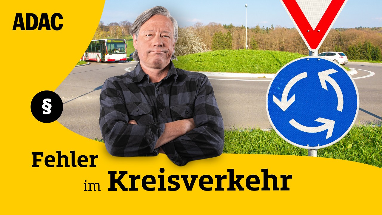 Wann ihr im Kreisverkehr blinken müsst und wann nicht! | ADAC | Recht? Logisch!