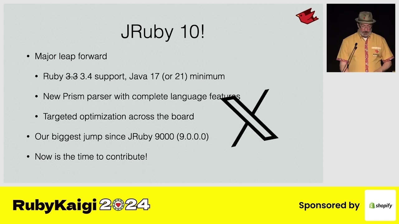 [EN] JRuby 10: Ruby 3.3 on the Modern JVM / Charles Nutter @headius