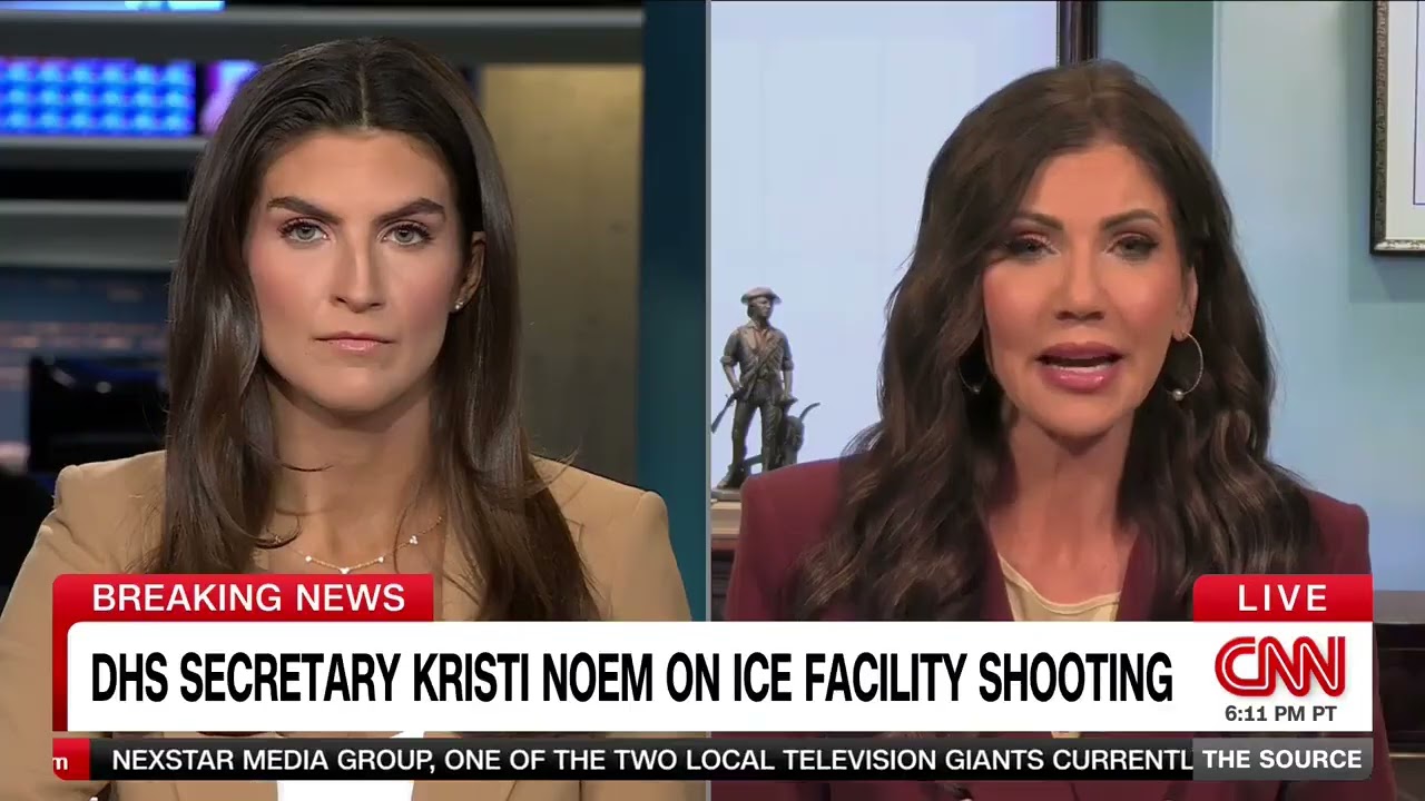 'Just tell the truth!': Kristi Noem clashes with CNN anchor over left-wing extremism