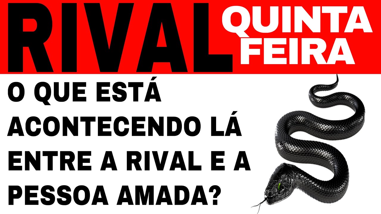 Rival e ele (a) hoje quinta feira! Tarot do dia Baralho cigano