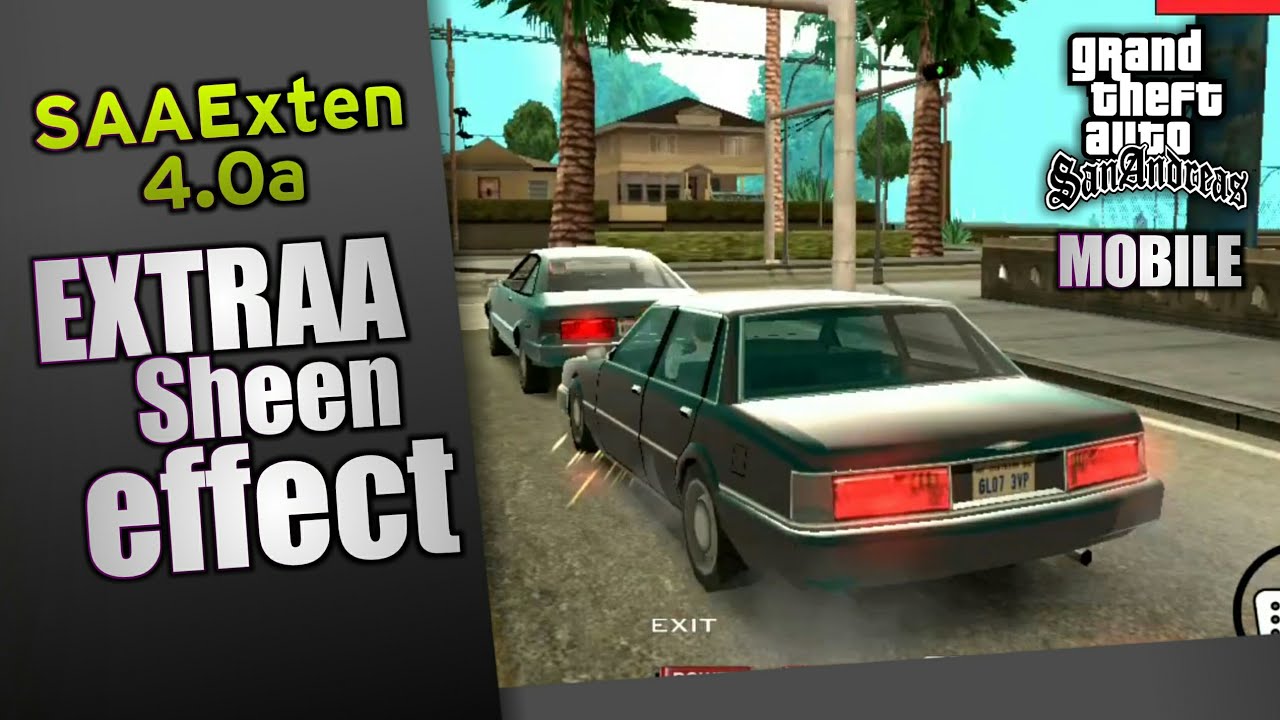 Extra Sheen Effect By Default With SAAExten - GTA SA Mobile Test
