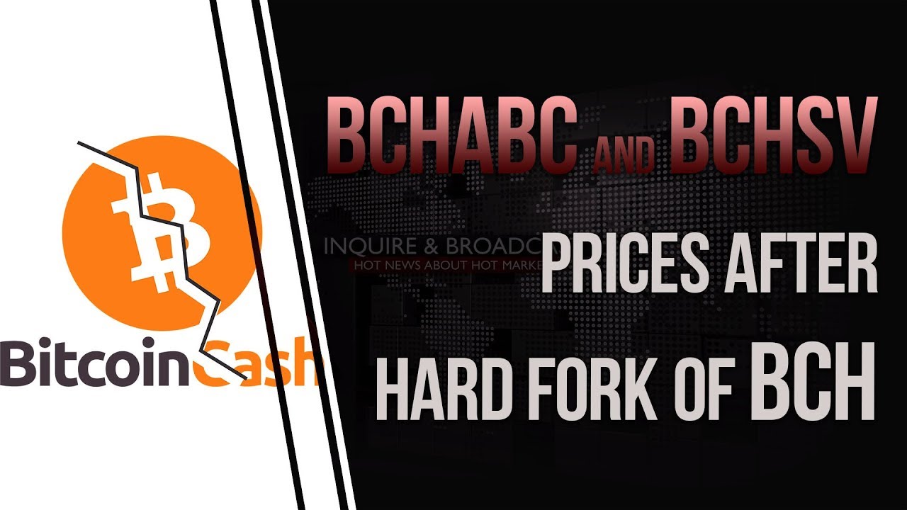 BCH split into two blockchains: BCHABC outgoes BCHSV trifold by price