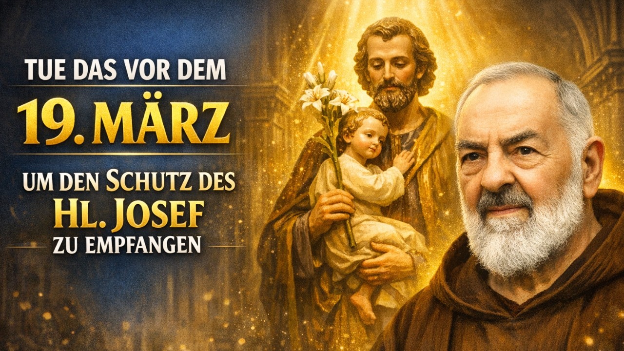 Tue das vor dem 19. März, um den Schutz des heiligen Josef zu empfangen – Pater Pio