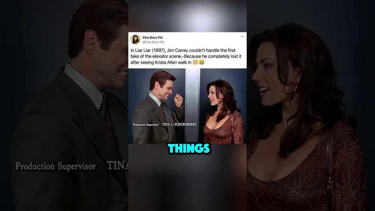 When Jim Carrey Met Krista Allen in an Elevator During Liar Liar