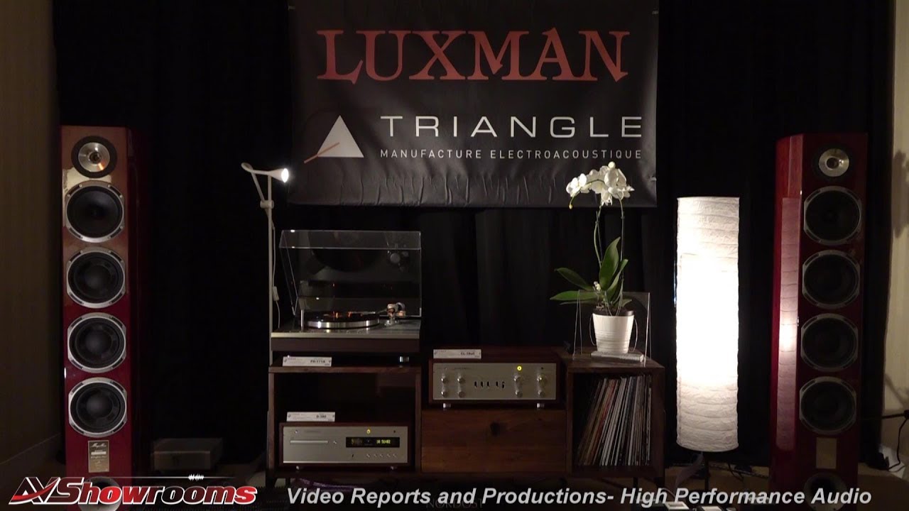 Luxman, Triangle, Magellan Quatro Speakers, MQ 88MC Stereo Tube amplifier, PD171A Turntable, New Yor