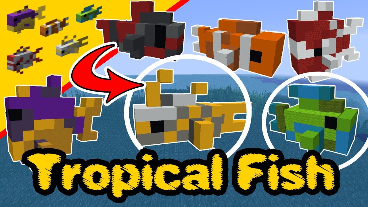 Minecraft tropical fish - Minecraft Statue - Minecraft Fish PS4, XBox, PC, Pocket Edition, Switch