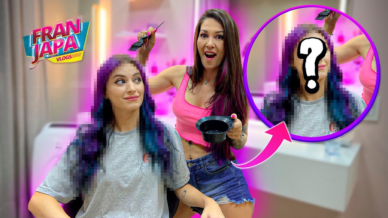 PINTEI O CABELO DA MINHA AMIGA! DEU RUIM?? - Fran Japa