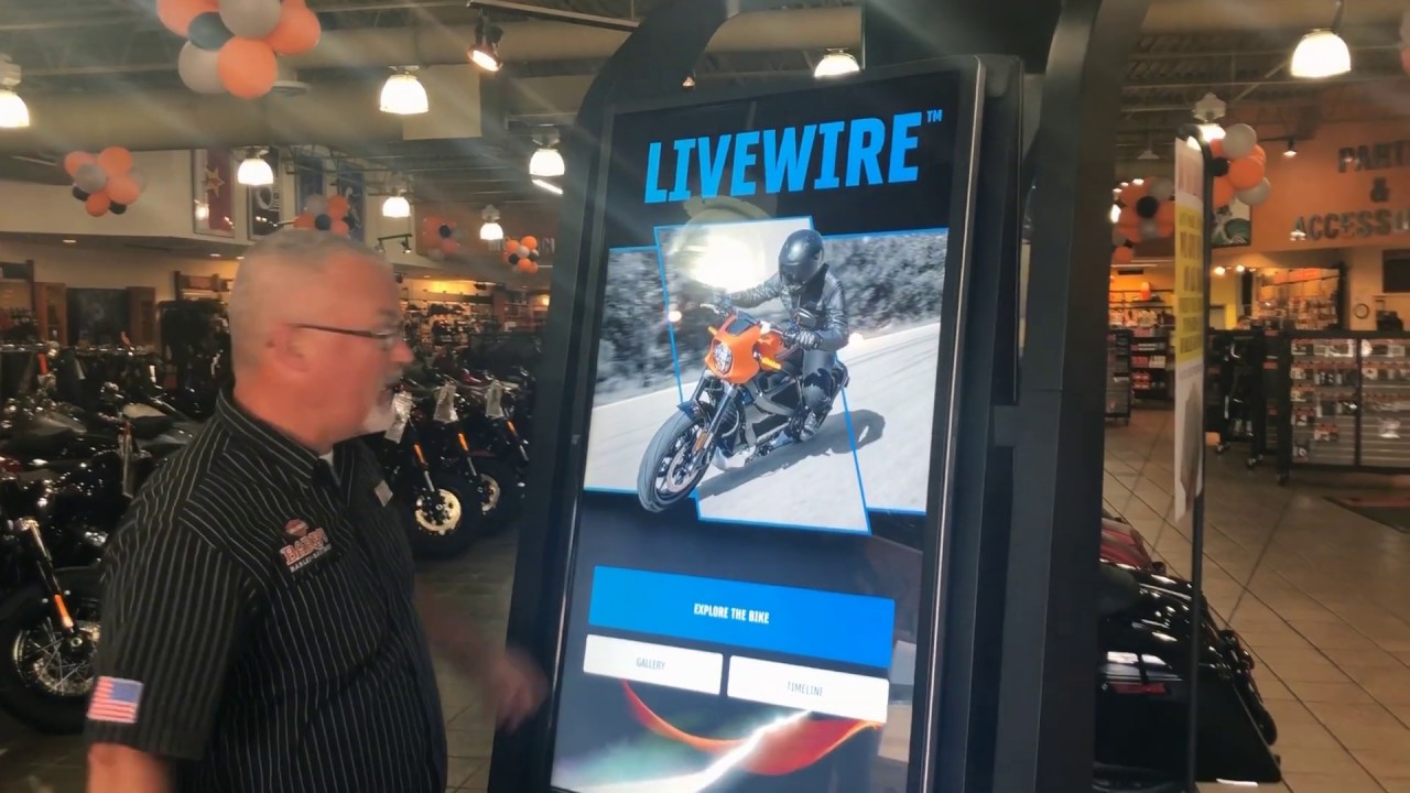 Live Wire Kiosk Arrived at Barb's H-D!
