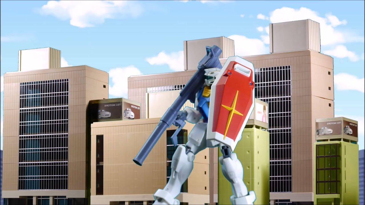 コマ撮り・ストップモーション　市街戦延長戦　[Gundam stop motion]
