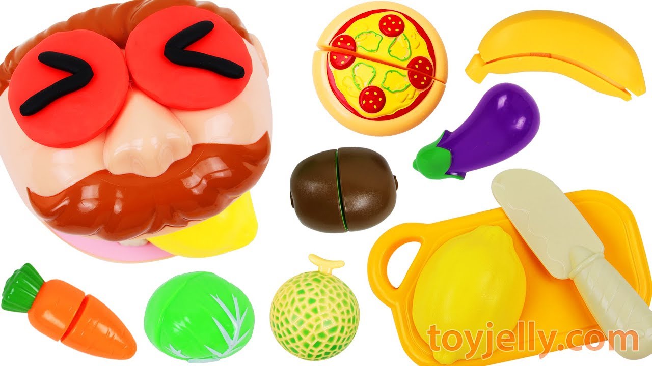 Play Doh Dentist Doctor Fruits & Vegetables Velcro Cutting Toys Kinder Surprise Eggs for Kids
