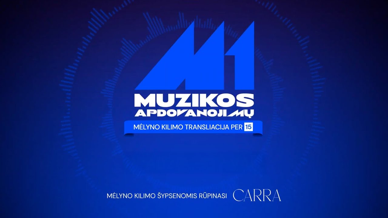 M1 muzikos apdovanojimai: i&scaron;skirtinė Mėlynojo kilimo transliacija