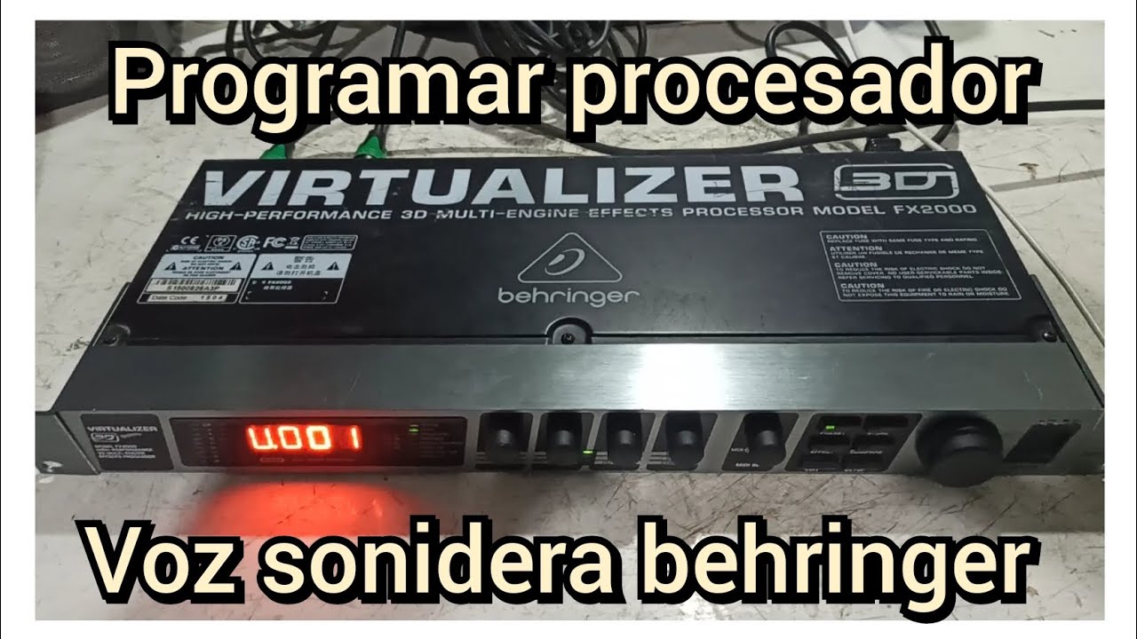 programar voz sonidera procesador behringer virtualizer 3D