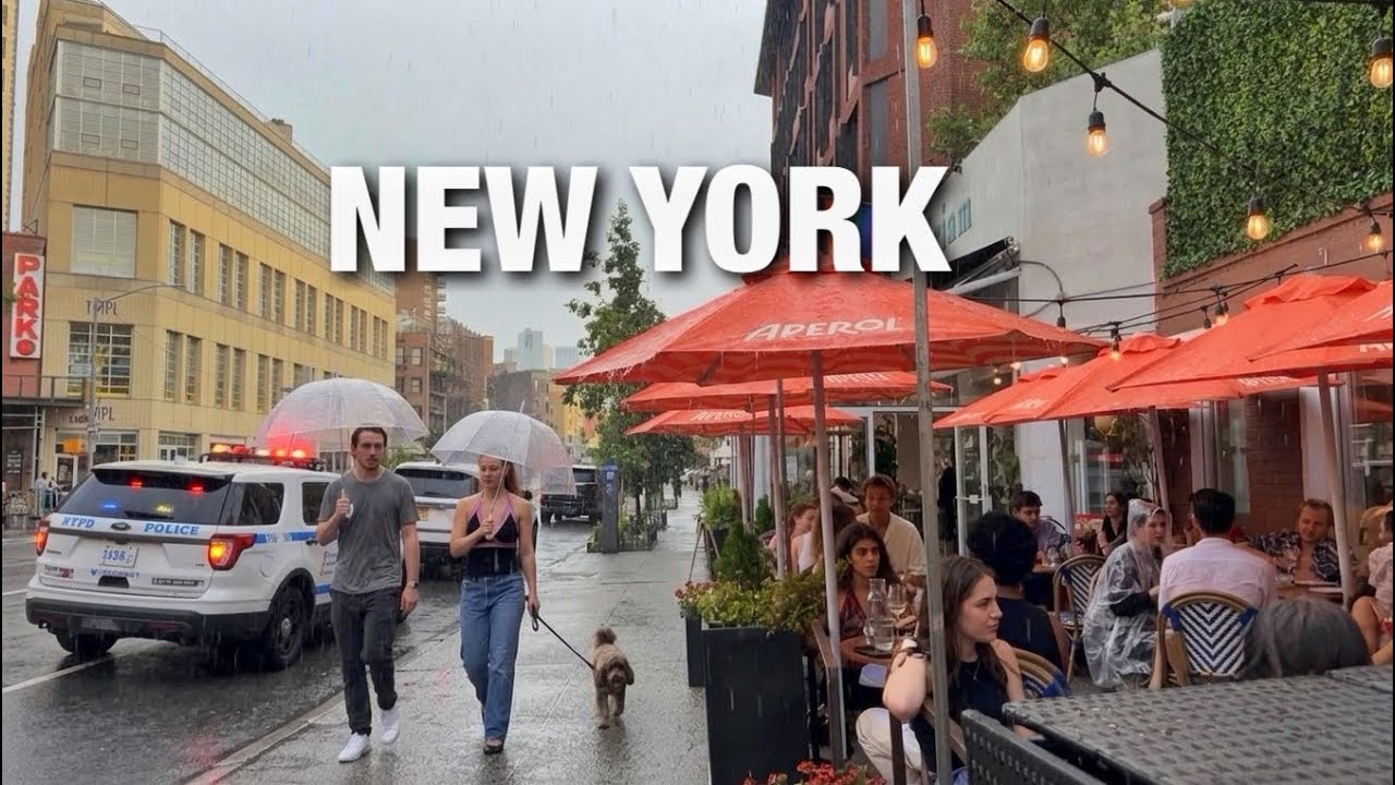 New York City LIVE Rainy Manhattan on Wednesday (August 5, 2026)